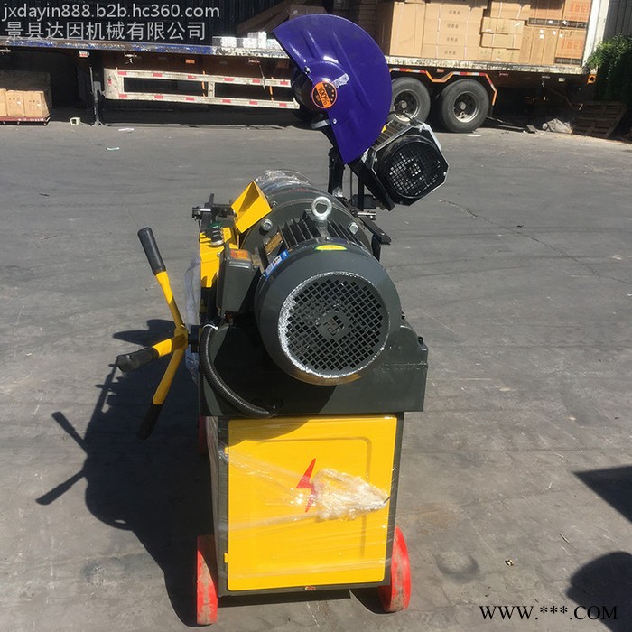 衡水达因 钢筋套丝滚丝设备 钢筋滚丝机厂家 带切割机滚丝机7.5KW 厂家裸价出售图4