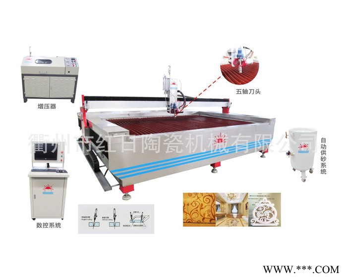 龙门式高压数控水刀机、水切割机  龙门式水刀(五轴)4020水刀