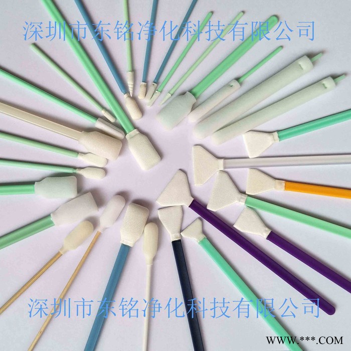 六寸长杆扁头无尘净化棉签 镜头镜片激光切割机专用棉签 微电子电路板清洁棒工业棉签擦拭棒图3