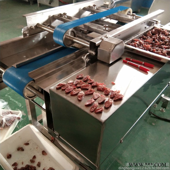 鼎鸿QPJ-2000型鸡柳切片机 鸡排加工设备 鸭肉切片机 牛肉切片流水线 多功能猪肉切片机 五花肉片切割机 切片机图2