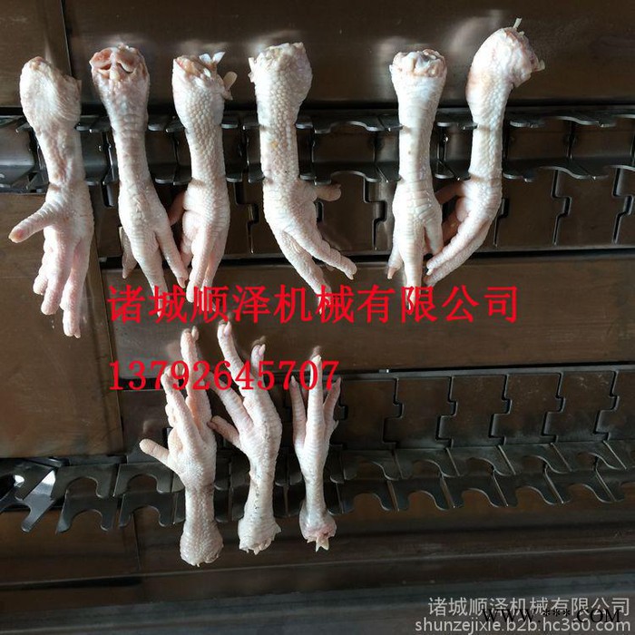 鸡爪切割机 鸡爪脱皮机 鸡爪加工设备 鸡爪脱皮加工生产线成套设备图4