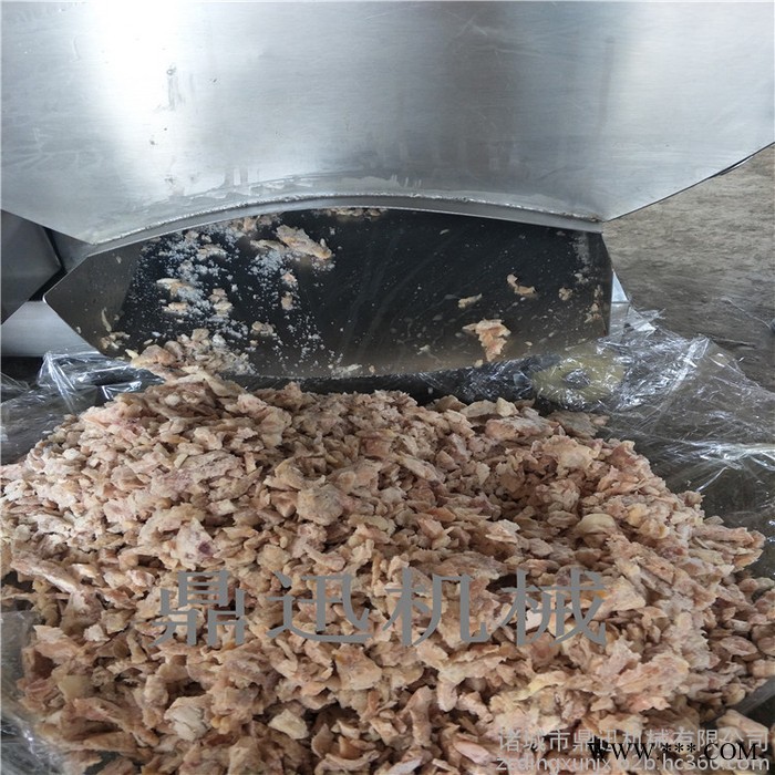 鼎迅960 冻肉切片机 东盘肉块破碎机 冻肉切片机 冻块肉切片机 鸡鸭胸冻盘肉切割机