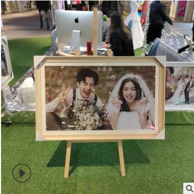 工厂直销木质画架KT板挂画架木质展架美术用品木制广告架展示架