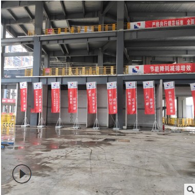 厂家批发3米5米7米注水伸缩铝合金旗杆刀旗灯杆背包沙滩旗定制图2
