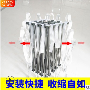 布拉网展架定制户外铝合金便携折叠拉网式展架广告背景海报签名墙图3