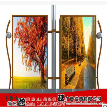 仿古灯箱 制作 路灯杆 广告 生产 换画 厂家 不锈钢