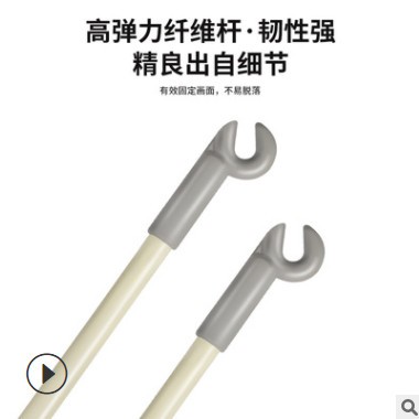 便携可调节铝合金立式商场活动门店地推宣传海报广告牌展架 X展架图1