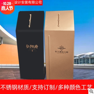 厂家直供 304不锈钢指引牌小区售楼部导视牌指示牌立式公示架批发
