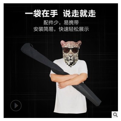 三角双面挂画架升降三脚架支架指示牌KT板展架海报架广告支架立式
