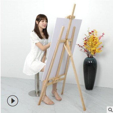 木质kt板支架海报展架木头画架广告牌展示牌立式落地式水牌展示架图2