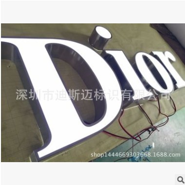 专业定制彩色LED不锈钢店招发光字不锈钢包边发光字迷你发光字图2