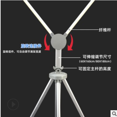 厂家直销美式x展架架子立式伸缩折叠易拉宝制作门型海报架批发图2