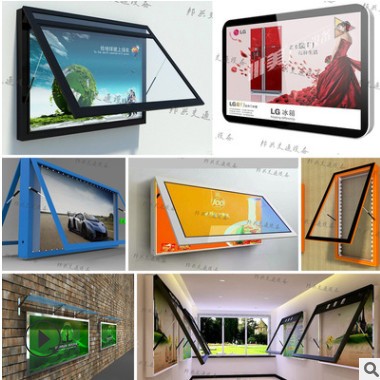 厂家直销壁挂滚动灯箱智能卷轴广告灯箱挂壁式换画悬挂灯箱图2