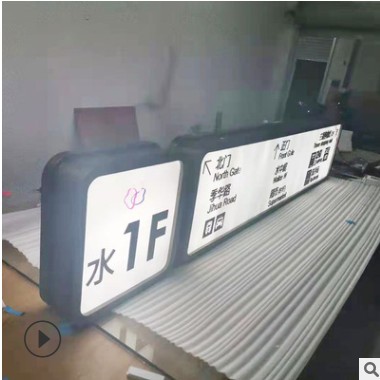 商场地铁站指示牌楼梯口通道吊牌灯箱双面发光指示牌 导视广告牌图2
