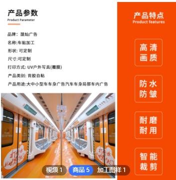 车身广告定网约车快递公交车货车拉花个性喷绘定制车贴车体广告图2