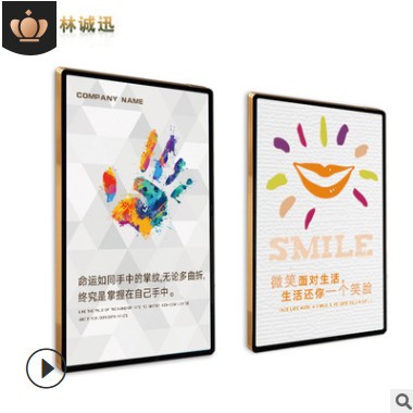 磁吸相框挂墙铝合金海报框展板框架亚克力广告画框电梯广告框批发图3
