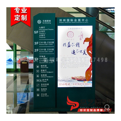 厂地产工业区停车场指示导向索引广告户外广告导视立牌批发