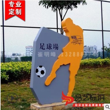 厂公园景区广场新型户外广告导向导视不锈钢镀锌板广告牌图2