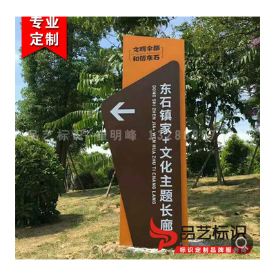 厂商业街户外精神堡垒导向立式导视指示索引引导不锈钢立牌批发