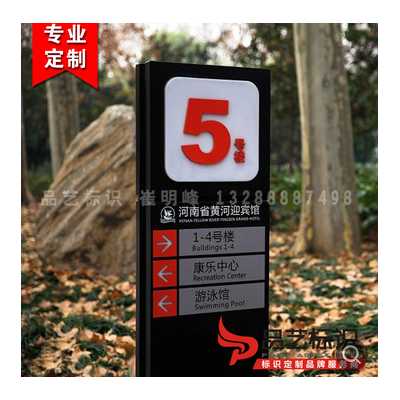 厂公园广场景区楼层户内外广告导向导视索引指示户外不锈钢立牌
