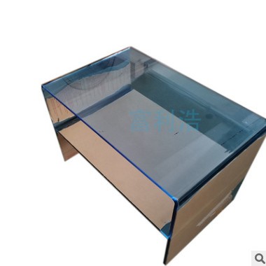 【一件起批】蓝色透明亚克力茶几服装店客厅置物架有机玻璃展示架图2