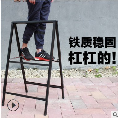 铝合金广告牌展示架双面铁质手提海报架立式落地kt板折叠展架户外图2