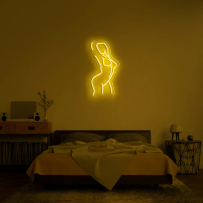 FEMALE POSE LED NEON SIGN 分体式霓虹灯发光字卧室氛围私人定制