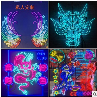 造型霓虹灯neon字母灯牌厂家直销亚马逊外贸电商跨境专供一件代发图2