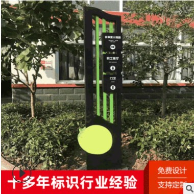 地产景区大型精神堡垒商场停车场导视指示牌户外立式不锈钢导向牌图3
