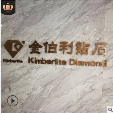 精品拉丝平面玫瑰金不锈钢字户外金属字精工镜面不锈钢电镀字制作图3