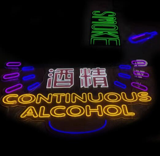 2022年新款LED霓虹ins造型灯夜景跨境电商LED背板霓虹灯厂家定制图2