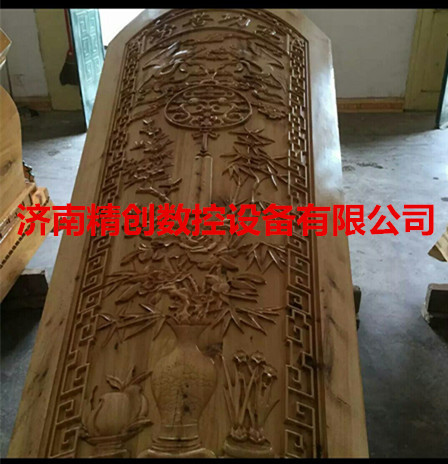 弧面棺材雕刻样品