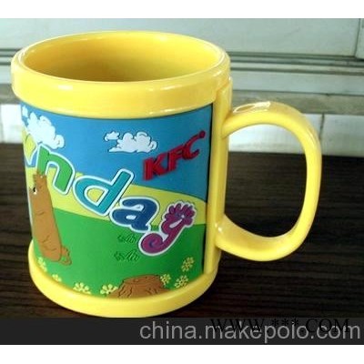 pvc软胶马克杯，滴胶logo订制杯，杯子