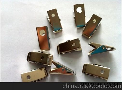 厂家直销4孔厂牌夹 鄂鱼夹 压花厂牌图2
