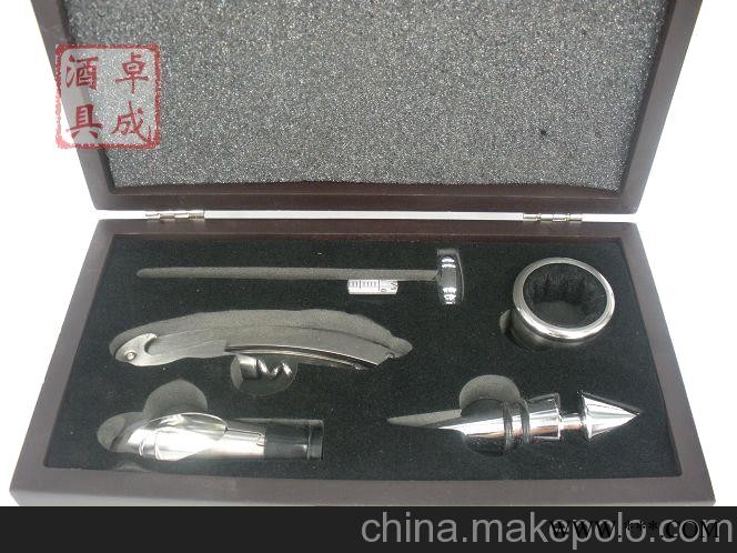 义乌卓成酒具红酒木盒工具套装开瓶器礼品套装广告礼品图2
