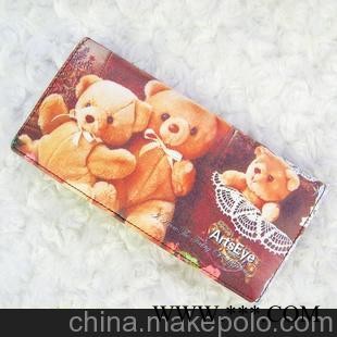 真皮\汇艺点睛\皮具\女士\钱包\意大利花式牛皮\彩卡通003大竖式