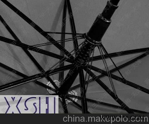 供应现货 现货 现货 27寸140cm高级全黑广告伞高尔夫伞图3