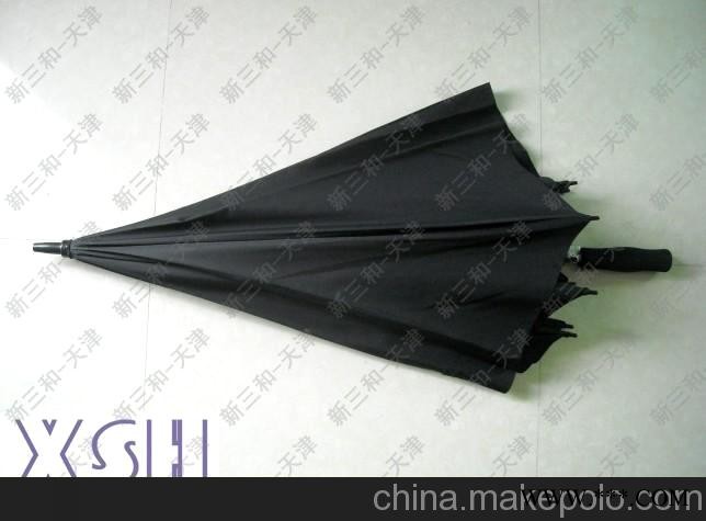 供应现货 现货 现货 27寸140cm高级全黑广告伞高尔夫伞图2