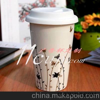 陶瓷盖杯-定做骨瓷杯-批发星巴克杯-杯子定做-陶瓷变色杯图4