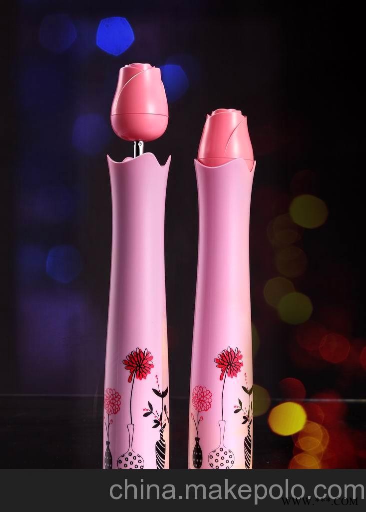 陕西西安玫瑰花瓶伞广告伞礼品伞图2