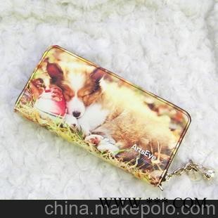 真皮\汇艺点睛\皮具\女士\钱包\意大利花式牛皮\彩动物001拉链包图1