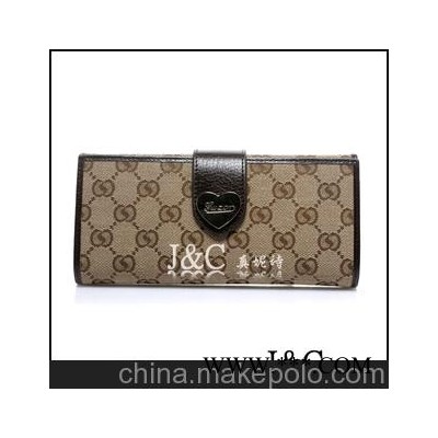 G.Z正品 新款 心形搭扣钱包 女士钱包 真皮/牛皮钱包 多色