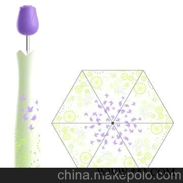 浙江杭州玫瑰花瓶伞广告伞图3