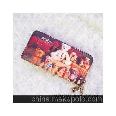 真皮\汇艺点睛\皮具\女士\钱包\意大利花式牛皮\彩卡通004拉链包