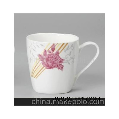陶瓷杯子，广告礼品杯，四方杯，030红