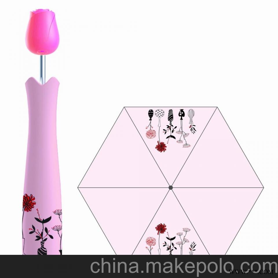 厦门玫瑰广告伞礼品伞图1