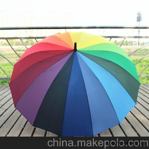 供应定做广告伞、定做透明伞、定制彩虹伞、促销折叠伞图2