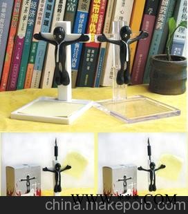 白领小子献身留言座模型摆件树脂玩具创意商务广告礼品