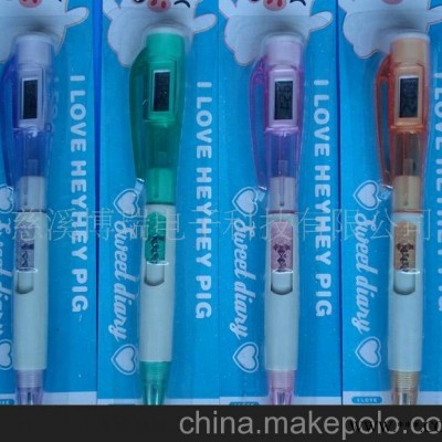 带电子表的圆珠笔，促销广告礼品