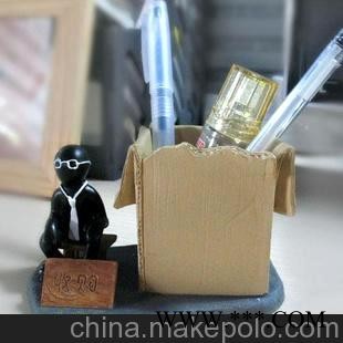白领小子收购模型杂物盒摆件树脂玩具创意商务广告礼品图1